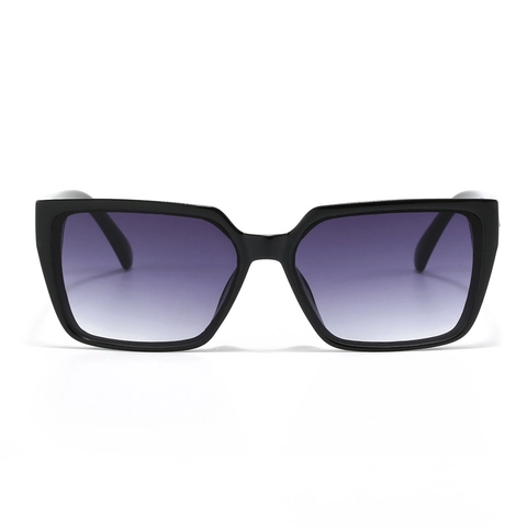 Gafas De Sol Cuadradas De Moda Montura De Plástico Extragrande Lentes Degradadas Decoración De Metal Vintage Para Hombres Mujeres