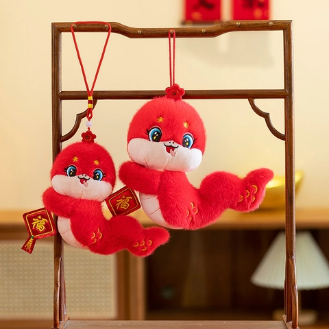 2025 Año De La Serpiente Mascota Del Zodiaco Juguete De Peluche Peluche Corto Suave Animal De Peluche Con Carácter Fu Para Regalo De Año Nuevo