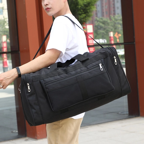 Bolso De Viaje Gran Capacidad Tela Oxford Multi Bolsillo Bolso De Mano Bolso De Hombro Para Hombres Y Mujeres