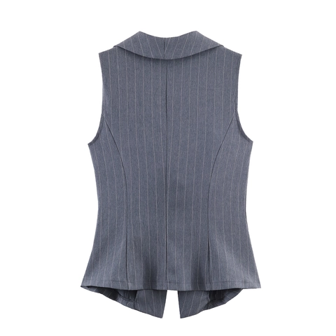 Completo Da Donna Gilet Senza Maniche A Righe E Pantaloncini Pieghettati Stile Y2K Preppy Chic