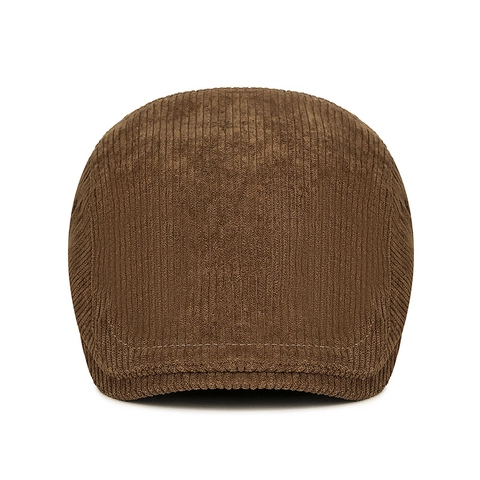 Vintage Corduroy Flat Cap Adjustable Retro Ivy Newsboy Hat For Men Women Solid Color Casual Driving Cap Autumn Winter Hat