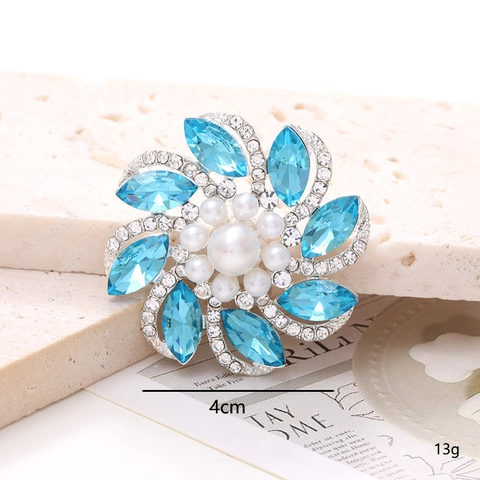 Flower Charms Alloy Horse Eye Crystal Rhinestone Imitation Artificial Pearl DIY Jewelry Making Shoe Decoration Phone Case Decor