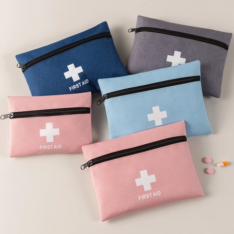 Draagbare EHBO Tas Oxford Doek Opbergtas Voor Medische Noodkit Voor Reizen Thuis Buiten Multifunctionele Rits Organizer
