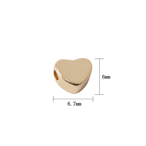 Perline Sfuse A Forma Di Cuore CCB Plastica Galvanizzata DIY Creazione Di Gioielli Per Braccialetti Collane Accessori