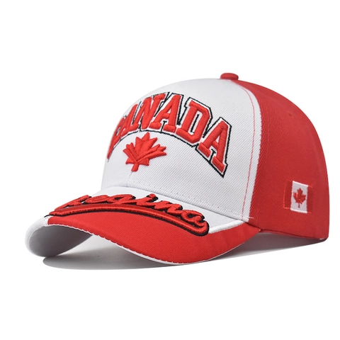 Gorra De Béisbol De Canadá Bordado De Hoja De Arce Algodón Lavable Ajustable Sombrero De Sol Exterior Viaje Unisex Deporte