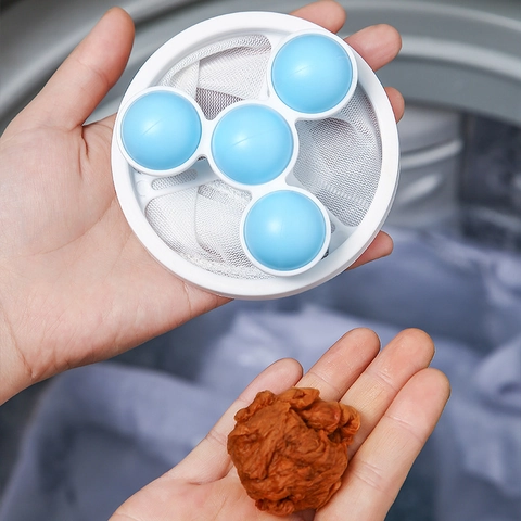 Floating Washing Machine Filter Mesh Bag Hair Lint Remover Laundry Cleaning Ball Debris Trap Reusable Mesh Pouch Laundry Tool