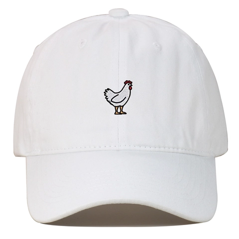 Rooster Embroidered Washed Cotton Baseball Cap Distressed Dad Hat Adjustable Breathable Sun Protection Outdoor Vintage