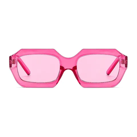 Geometric Rectangle Sunglasses Retro Small Frame Candy Color UV400 Protection Y2K Hip Hop Eyewear For Men Women