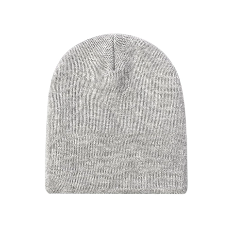 Solid Color Acrylic Knit Beanie Hat Warm Soft Cuffless Unisex Winter Skull Cap