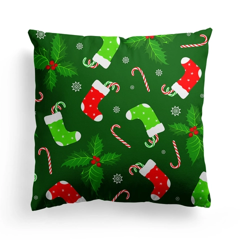 Weihnachts Kissenbezug Dekokissen Pfirsichhaut Polyester Digitaldruck Festliche Feiertagsdekoration Weihnachtsmann Schneemann Baum