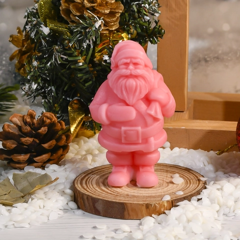 Weihnachtsmann 3D Silikonform DIY Duftkerze Wachs Gips Ornament Werkzeug Weihnachten Deko