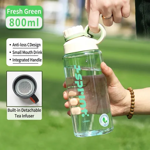 Grote Capaciteit Outdoor Sport Waterfles Lekvrij Draagbaar Met Thee Filter Voor Fitness Gym Heren Dames