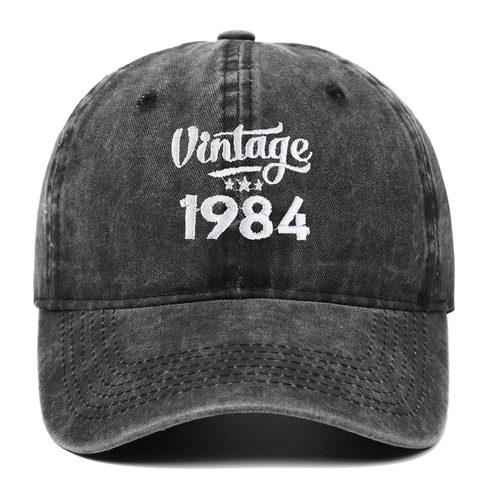 Cappello Da Baseball In Cotone Lavato Ricamo Vintage 1984 Berretto Regolabile Distressed Uomo Donna Protezione Solare All'aperto