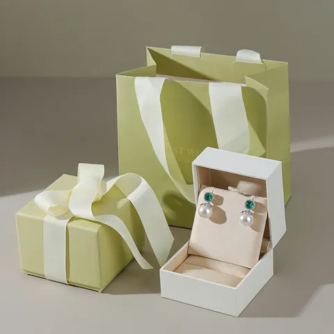 Schmuck Geschenkbox Handtasche Spezialpapier Satinnfutter Schleife Band Elegant Verpackung Für Halskette Ring Ohrring Geburtstag Heiratsantrag