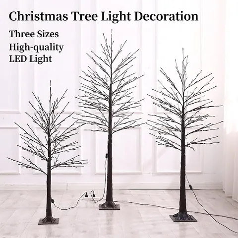 Artificial LED Birch Tree Light Warm White Plug In For Christmas New Year Festival Home Decoration Atmosphere Modern