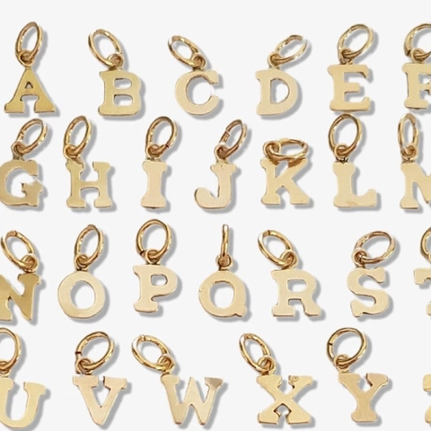 Alphabet Anfangsbuchstaben Anhänger Edelstahl DIY Schmuckherstellung Zubehör Minimalistisches Handwerk Für Halskette Armband