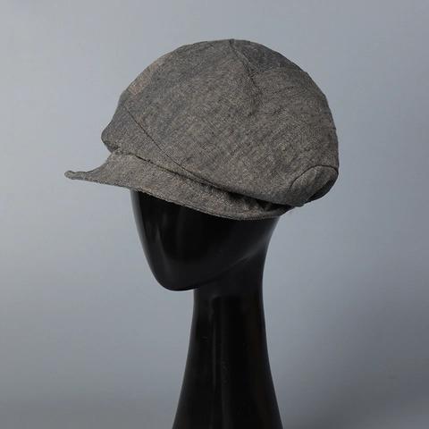 Berretto Newsboy In Puro Lino Traspirante Protezione Solare Stile Retro Vintage Regolabile Berretto Piatto Per Donna