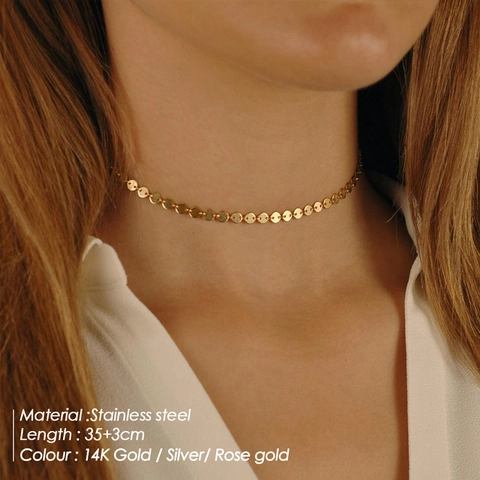 Set Collana a Doppio Strato in Acciaio Inossidabile da Donna Con Ciondolo Rettangolare Gioielli Minimalisti Oro Argento Rosa