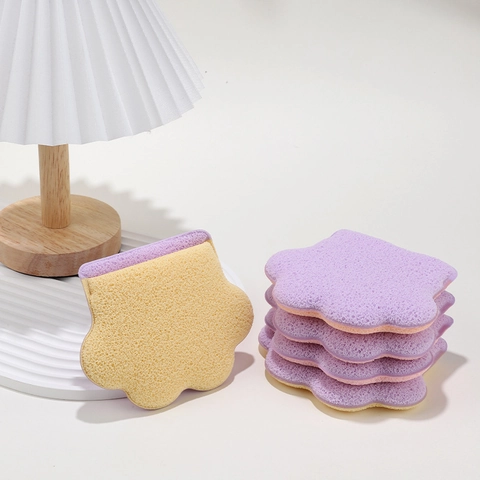 Cat Paw Shape Facial Cleaning Sponge Soft Hydrophilic Polyurethane Face Wash Puff For Makeup Removal Deep Pore Cleansing