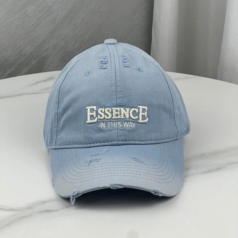 Distressed Baseball Cap Cotton Broken Holes Letter Embroidery Retro Sun Hat Adjustable Streetwear Outdoor Unisex