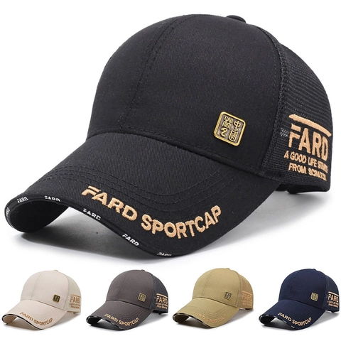 Cappello Da Baseball In Rete Trucker Ricamo Lettere Traspirante Parasole Regolabile Sport All'aperto Uomini Donne Moda