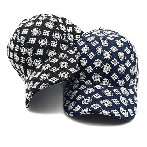 Vintage Bestickte Baseballkappe Blumen Geometrisches Muster Polyester Sonnenschutz Outdoor Schirmmütze Für Herren Damen