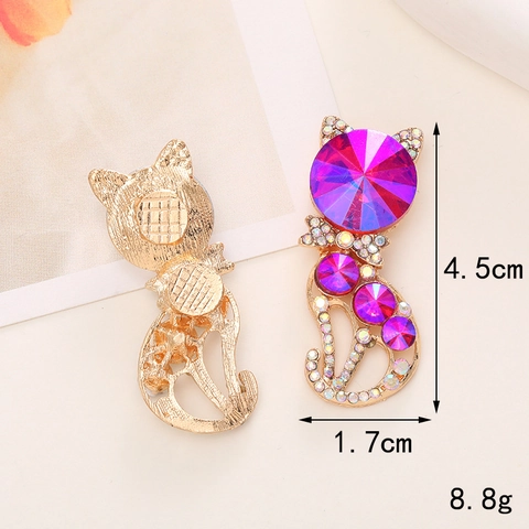 Accesorios De Dijes DIY Para Fabricación De Joyas Funda De Teléfono Decoración De Zapatos Aleación Cristal Rhinestone Gato Corazón Flor Lindo