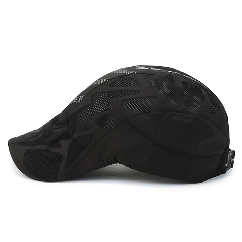 Atmungsaktive Mesh Ivy Cap Polyester Schnell Trocknende Sport Flat Cap Verstellbarer Sonnenschutz Outdoor Sommerhut Damen Herren