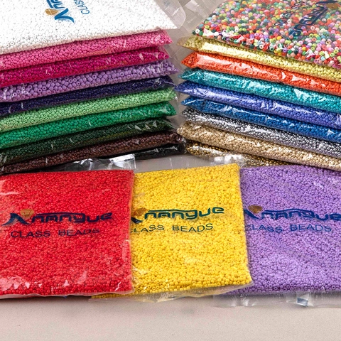 Round Glass Seed Beads Mixed Colors Tube Bugle Beads DIY Jewelry Making Supplies Handmade Bracelet Necklace Craft Material