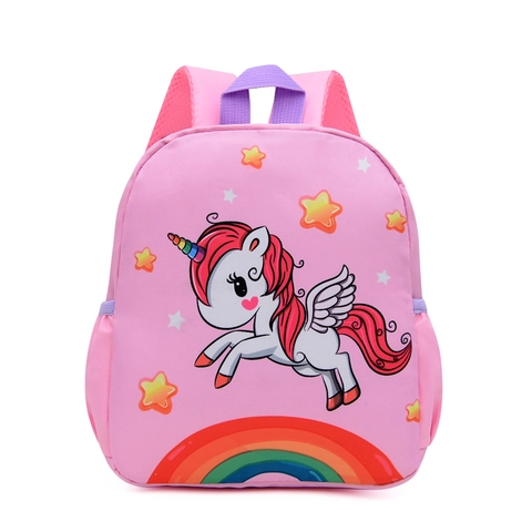 Kids Backpack Lightweight Nylon Cartoon Dinosaur Unicorn School Bag For Kindergarten Toddler Boys Girls Cute Ergonomic