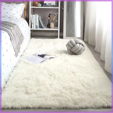 Shaggy Rug Plush Carpet Polyester Nordic Modern Minimalist Long Hair Soft Thicken Non-Slip For Living Room Bedroom