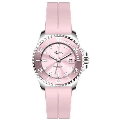 Reloj Cuarzo Mujer Caja Acero Inoxidable Correa Silicona O Acero Luminoso Fecha Impermeable Moda Informal