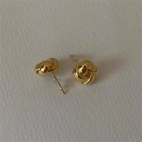 Orecchini A Lobo Con Nodo Intrecciato Argento Sterling 925 Minimalista Geometrico Stile Coreano Gioielli Eleganti