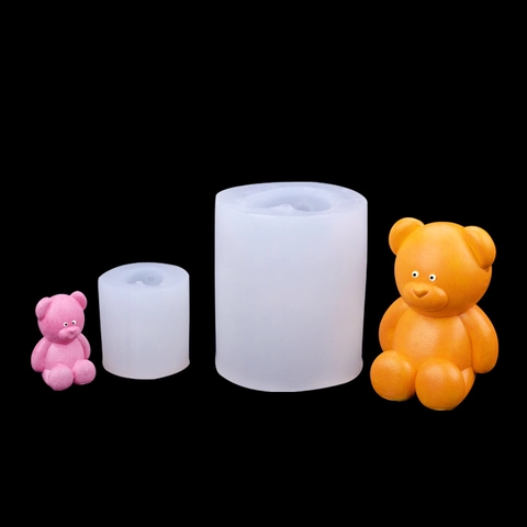 3D Bären Form Silikonform Für DIY Handgemachte Kerze Seife Harz Aromatherapie Ornament Dekorative Süße Teddy
