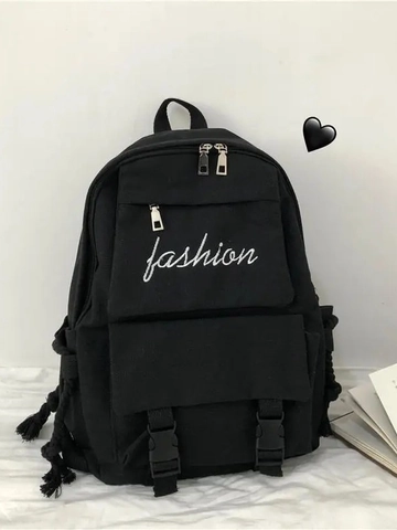 Zaino In Tela Grande Capacità Impermeabile Scolastico Harajuku Vintage Workwear Tasche Multiple Per Uomini Donne Studenti