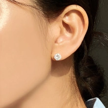 Oval Cut Zircon Stud Earrings With 925 Sterling Silver Earring Post Simplicity INS Style Elegant Minimalist Jewelry