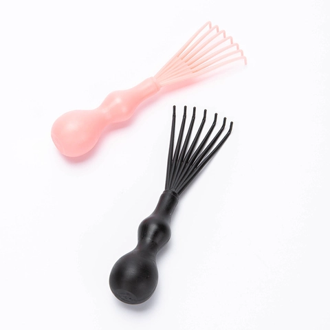 Hair Brush Cleaning Tool Rake Wood Handle Stainless Steel Metal Cleaner Claw Hair Comb Remover For Home Salon Daily Use