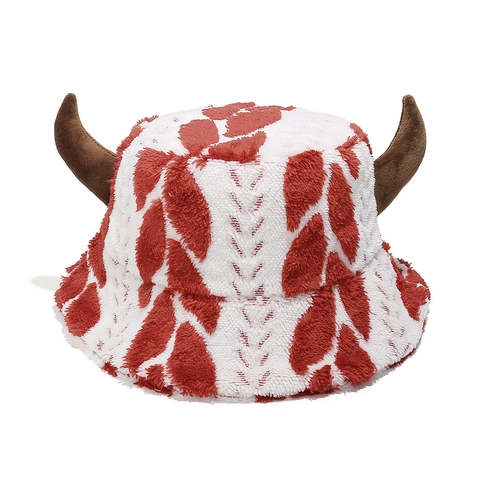 Cappello Da Pescatore In Peluche Albero Di Natale Corna Divertente Caldo Inverno Poliestere Novità Moda Morbido