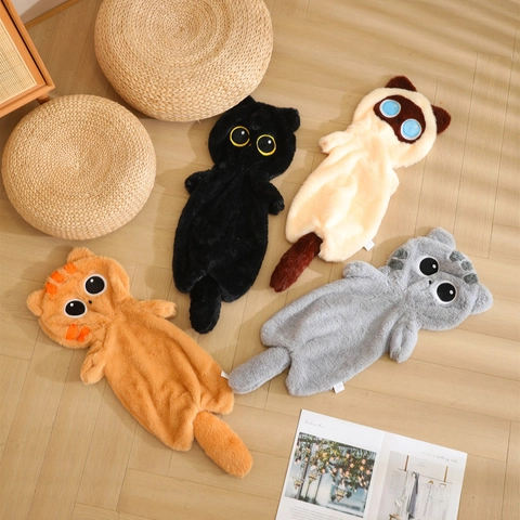Lange Kat Pluche Speelgoed Kussenhoes Ongevuld Zacht Cartoon Dier Lichaamskussen Voor Bed Sofa Decor