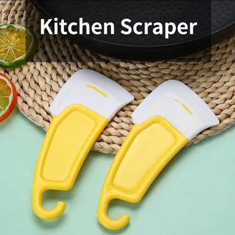 Raspador De Cocina De Silicona Para Limpieza De Aceite Espátula Flexible Para Sartenes Y Platos Con Gancho