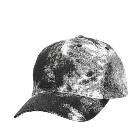 Tie-Dye Baseballkappe Verstellbar Sonnenschutz Streetwear Hut Für Herren Damen Polyester Gebogene Krempe Atmungsaktiv