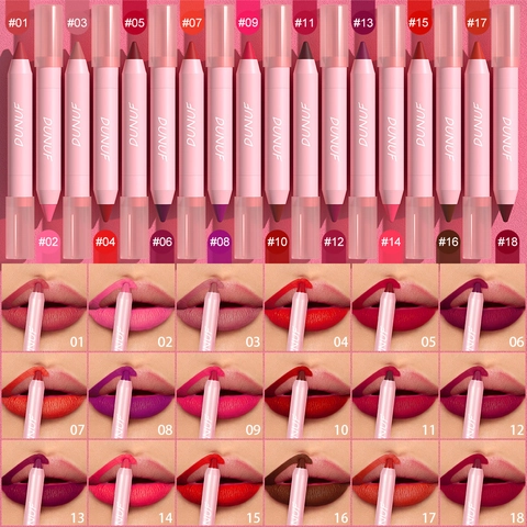 Crayon À Lèvres Mat Imperméable Longue Tenue Contour Des Lèvres Velours Lisse Sans Bavure Cosmétique Femmes