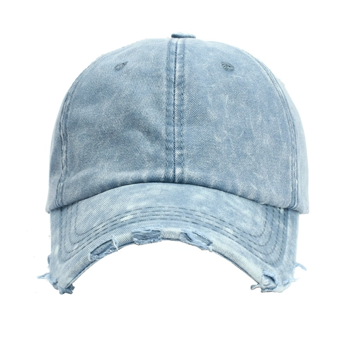 Cappello Da Baseball In Cotone Lavato Consumato Design Strappato Cappello Da Sole Regolabile Uomo Donna Streetwear Vintage