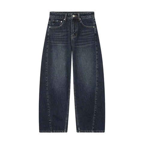 Women Wide Leg Jeans Denim High Waist Loose Straight Pants Vintage Washed Casual Style Soft Cotton Denim