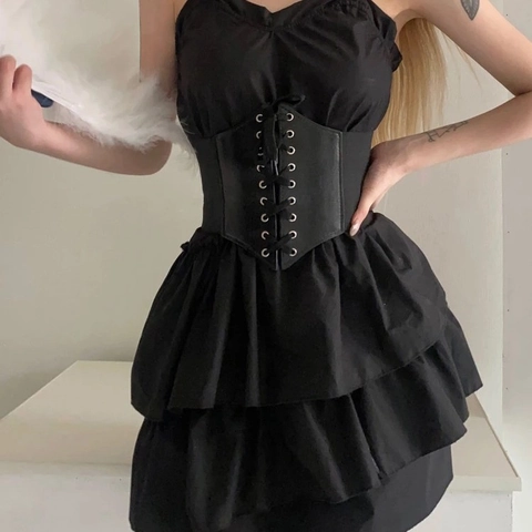 Vintage Women Wide Corset Belt Elastic Slimming Waist Band Lace Up PU Leather Retro Palace Style Decorative Belt For Dress