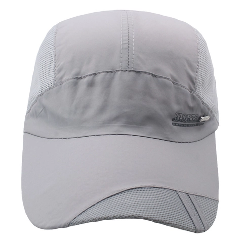 Quick Dry Baseball Cap Breathable Mesh Sun Protection Outdoor Sports Hat Adjustable Lightweight For Men Women