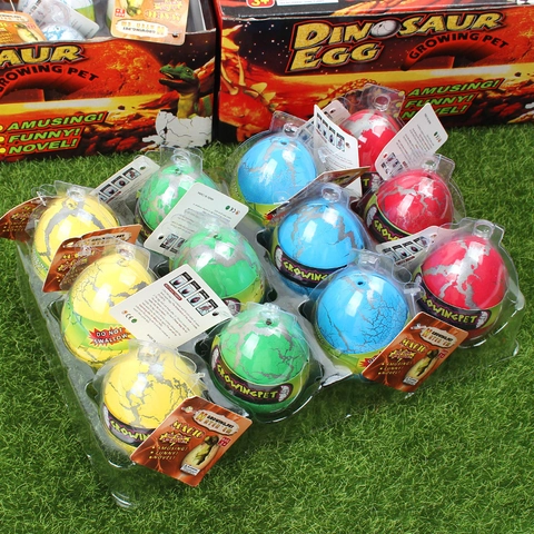 Dinosaur Hatching Egg Growing Pet Toys Water Growing EVA Educational Science Discovery Crackle Texture Kids Novelty Gift