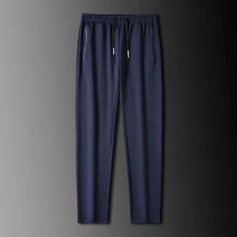 Pantalones De Deporte Para Hombre Joggers Poliéster Spandex Cordón Cintura Elástica Bolsillos Con Cremallera Casual