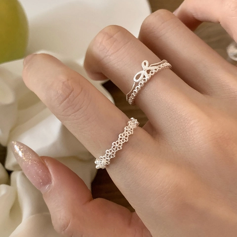 Eleganti Anelli Aperti Da Donna Rame Zircone Perla Artificial Fiocco Fiore Design Cavo Accessori Di Gioielleria Di Moda Regolabili