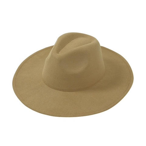 Cappello Fedora A Tesa Larga Stile Britannico Retrò Tinta Unita Feltro Di Poliestere Jazz Per Uomini Donne Elegante Versatile